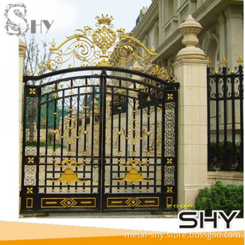 outdoor iron gate